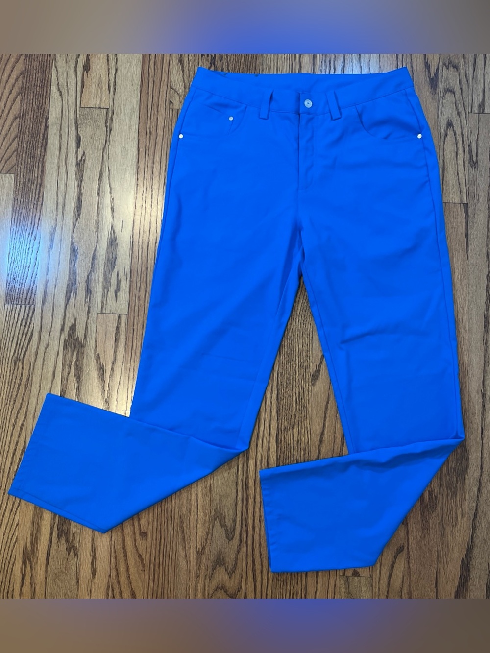 PUMA Golf Straight Fit Men's Chinos Blue 32x32 Polyester Pants Performance Wear